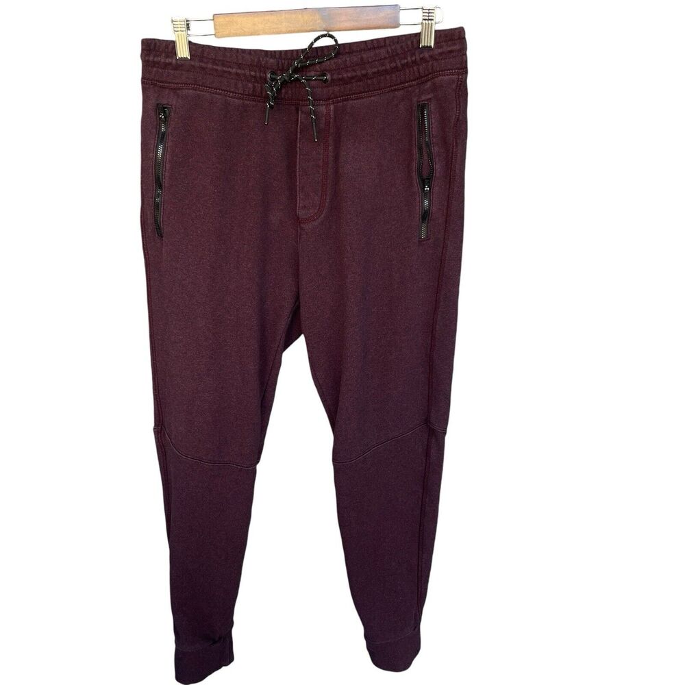American Eagle Jogger Pants Mens‎ Medium Maroon Active Loungewear Y2K Casual